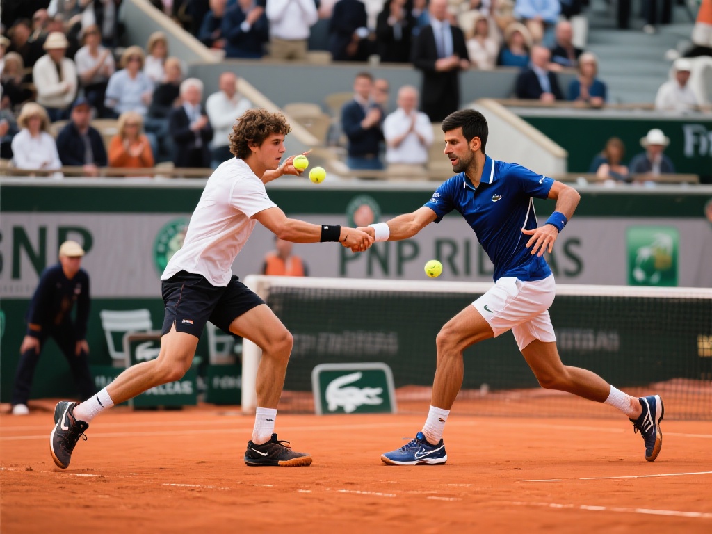 比如在2023年的罗兰·加洛斯决赛中，阿